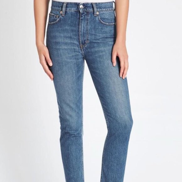 IRO Argan Denim Jeans with Frayed Hem Two-Toned Size 29 - Picture 2 of 13